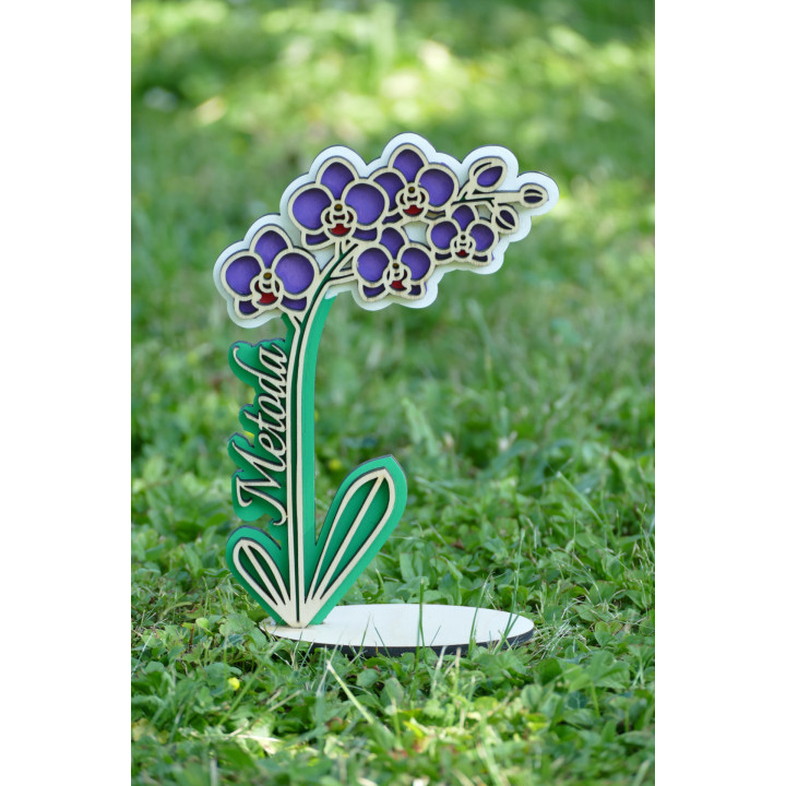 Fiore con nome - orchidea